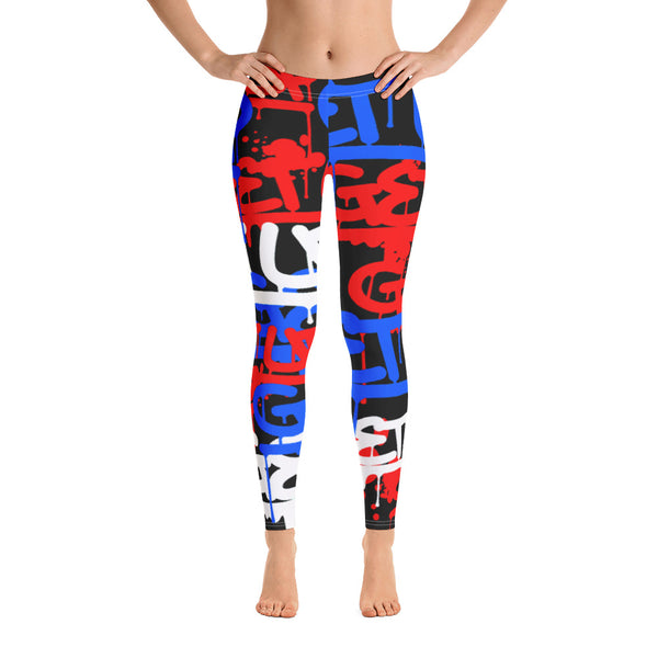 Red White Blue Tags Legging