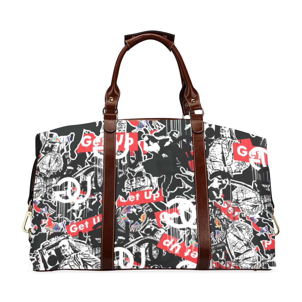 Sticker Print Travel Bag