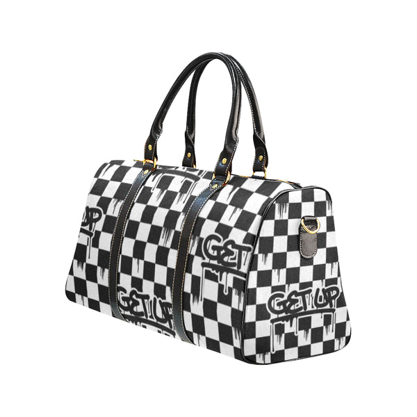 Checker Drip Small Travel Bag