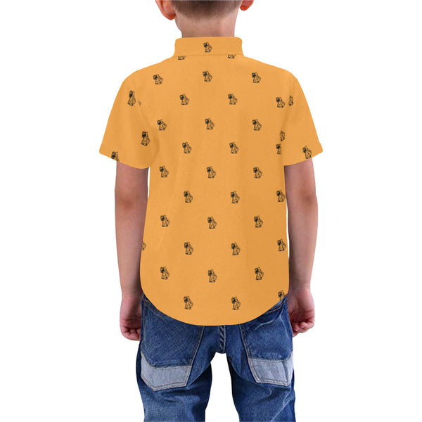 BenJammin Print Orange Kids Shirt
