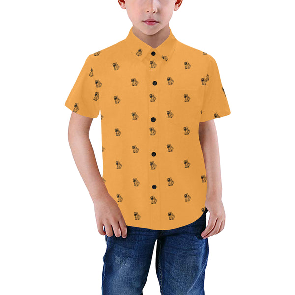 BenJammin Print Orange Kids Shirt