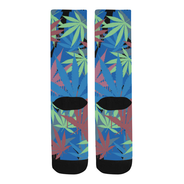 Blue Leaf Socks