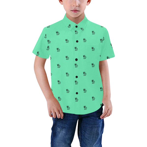 BenJammin Print Green Kids Shirt