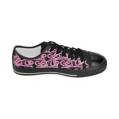 Pink Tag Canvas Sneakers