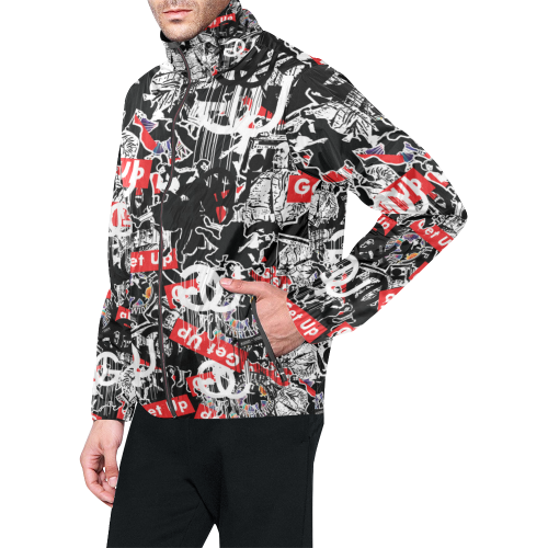 Sticker Print Windbreaker