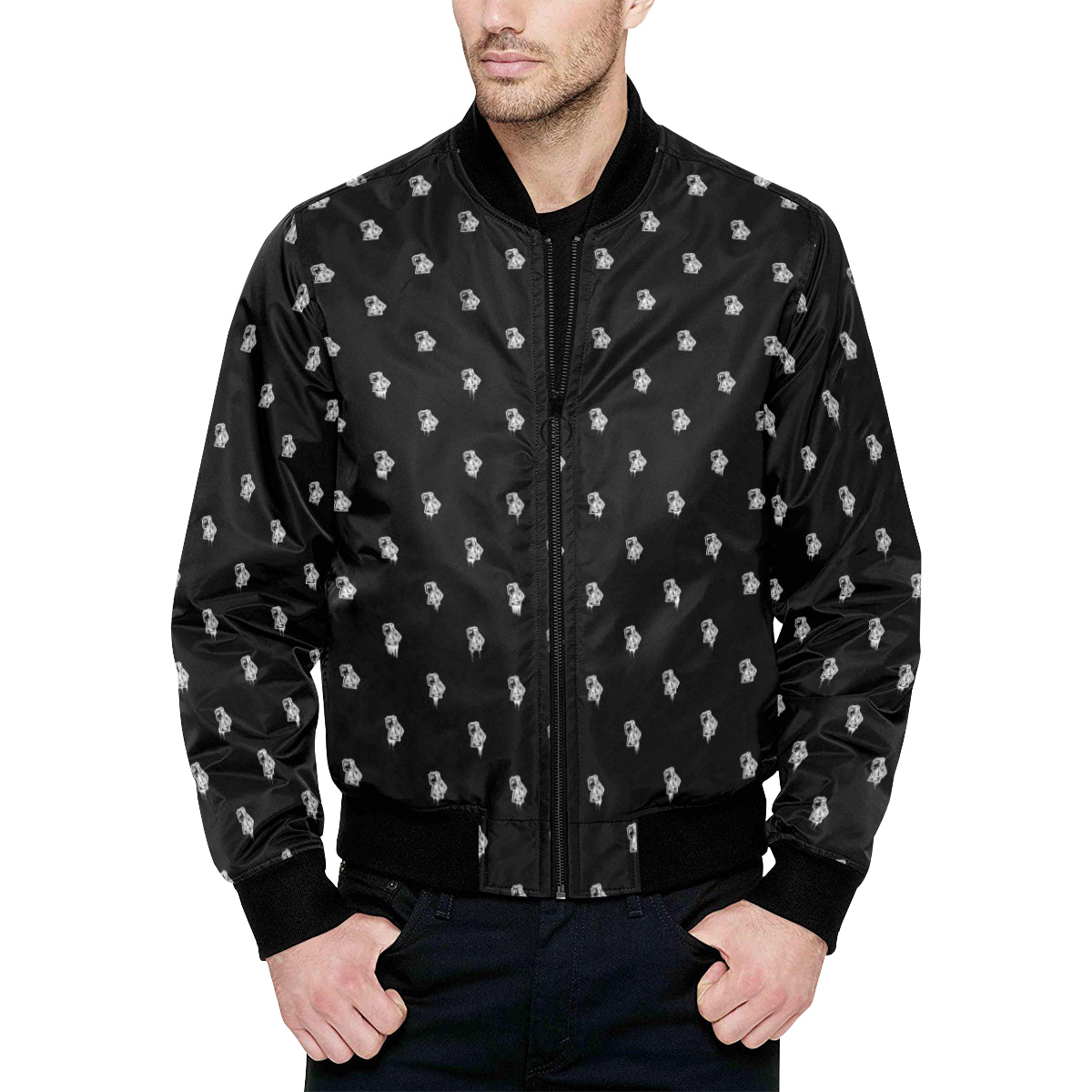 BenJammin Print Quilted Bomber Jacket