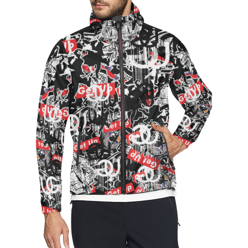 Sticker Print Windbreaker