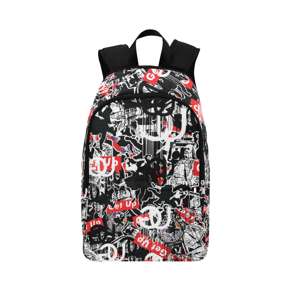 Sticker Print Backpack