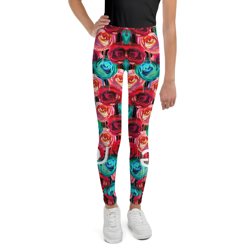 Rose Drip Youth Legging