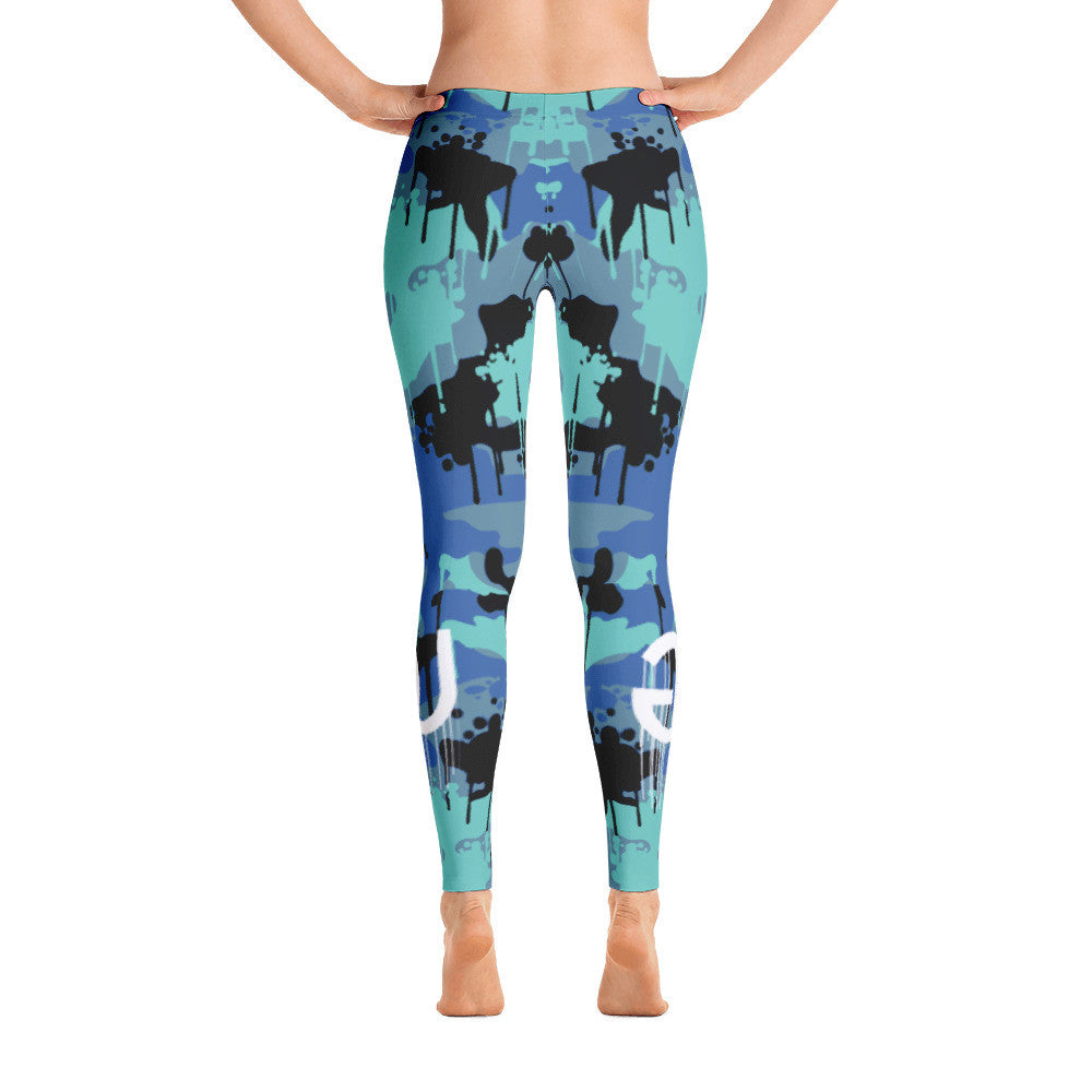 Camo Drip Blue Legging