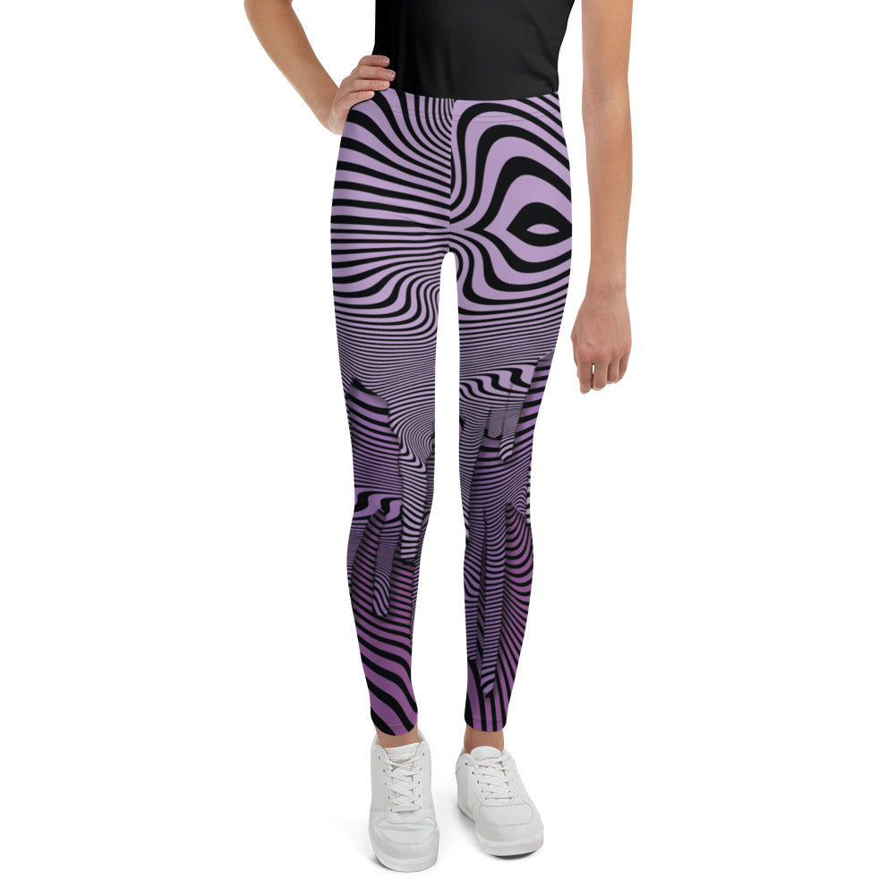 Wavy Purple Youth Legging