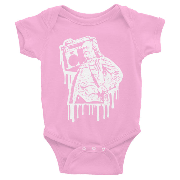 Benjammin' Infant Bodysuit Black/Pink