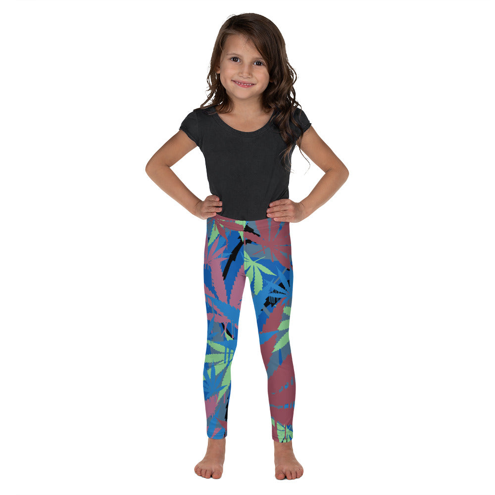 Blue Leaf Kid's Legging