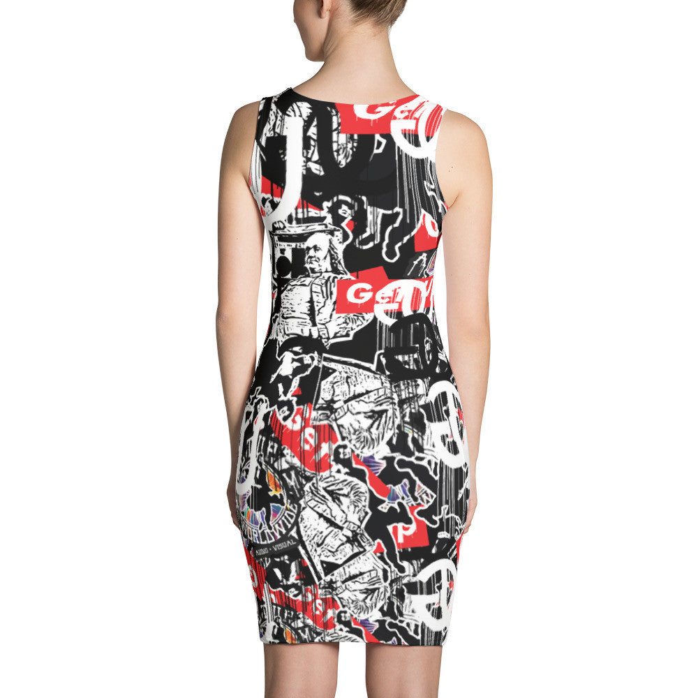 Sticker Print Dress