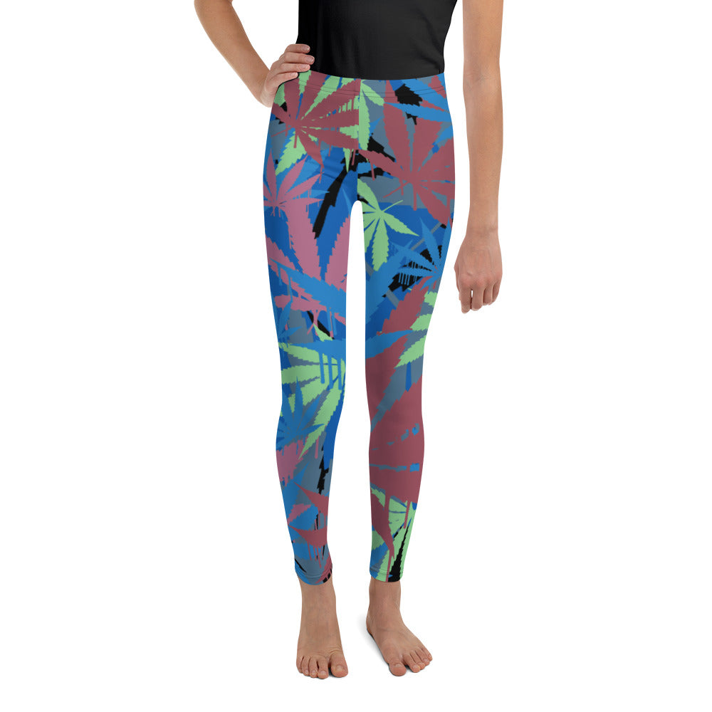 Blue Leaf Youth Legging