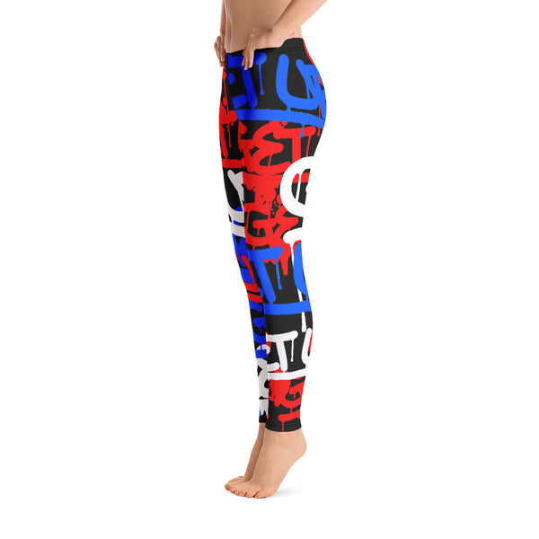 Red White Blue Tags Legging