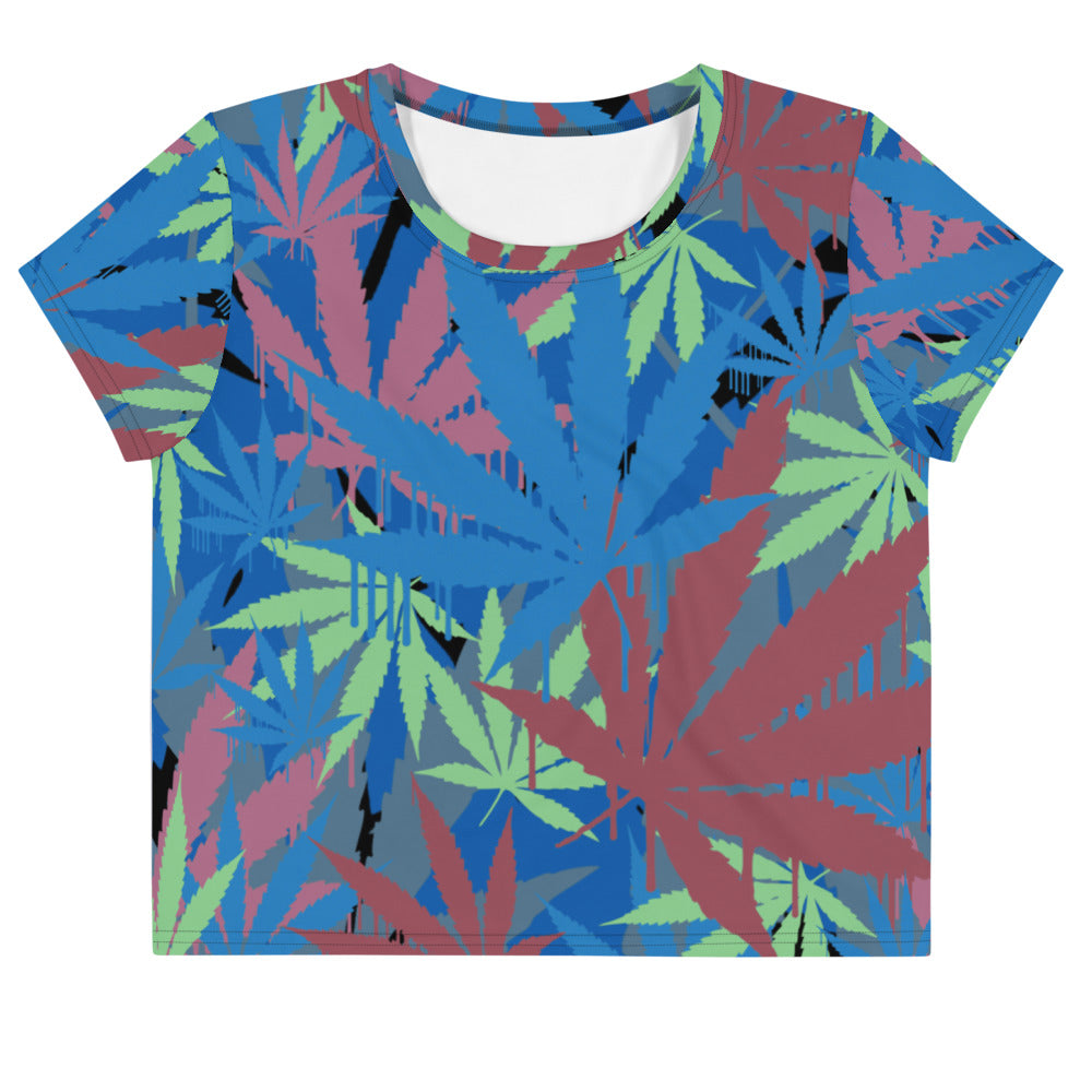 Blue Leaf Crop Tee