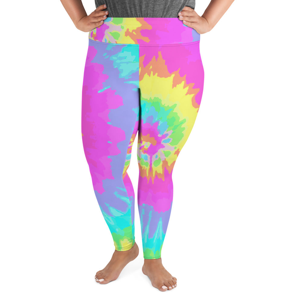 Tie Dye Print Curvy Legging