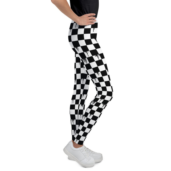 Checker Drip Youth Leggings