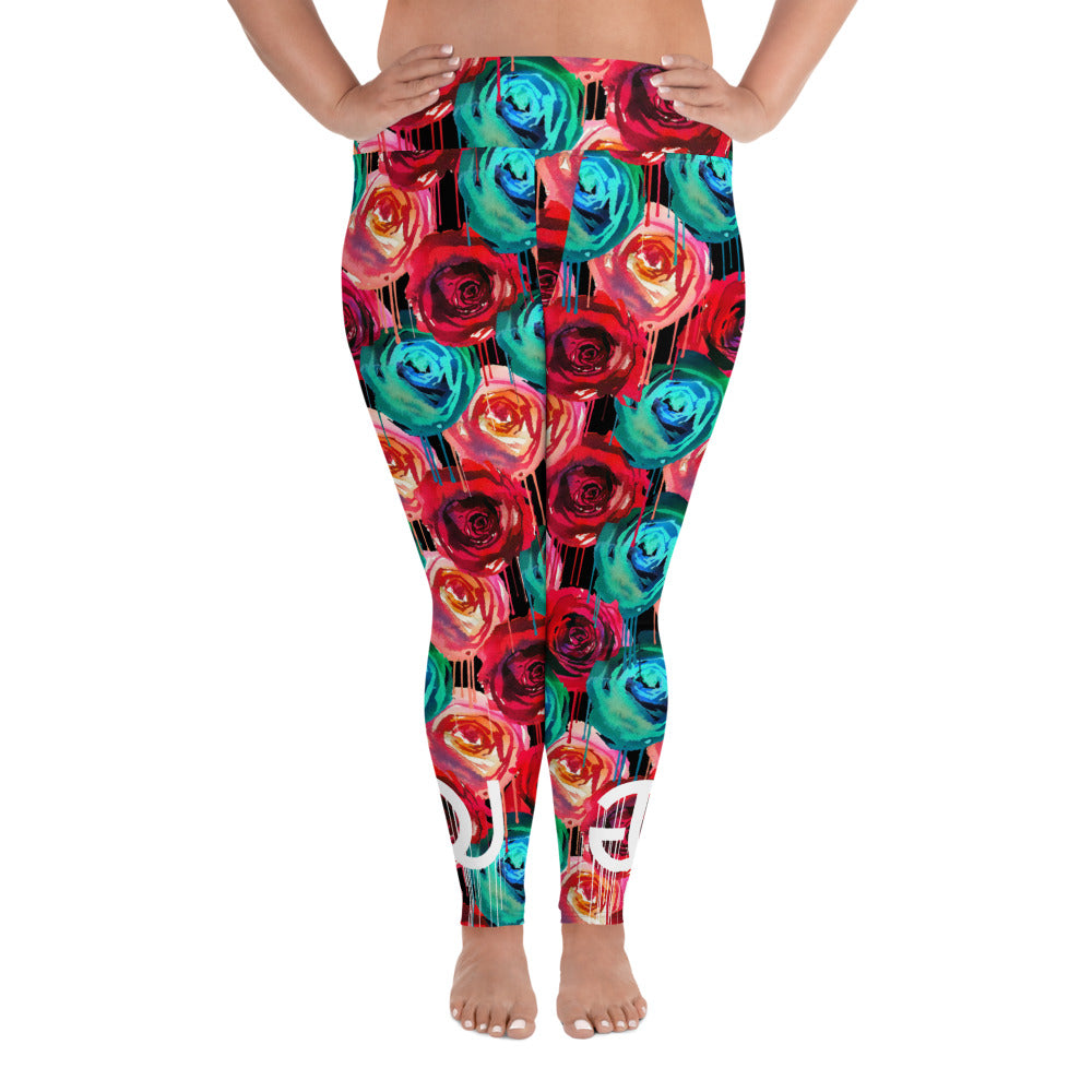 Rose Drip Curvy Legging