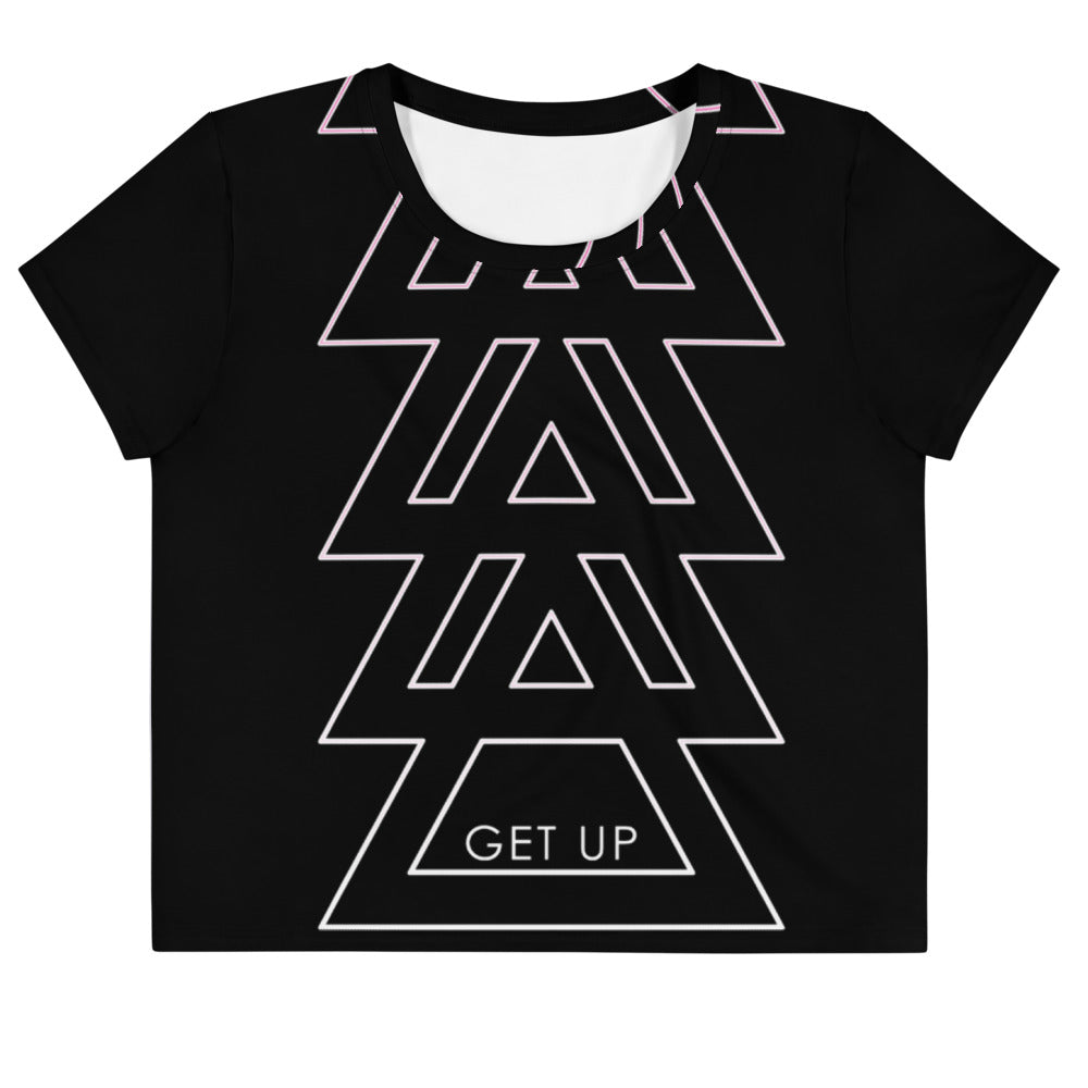 Triangle Fade Crop Tee