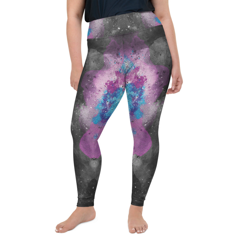 Grunge Watercolor Curvy Legging