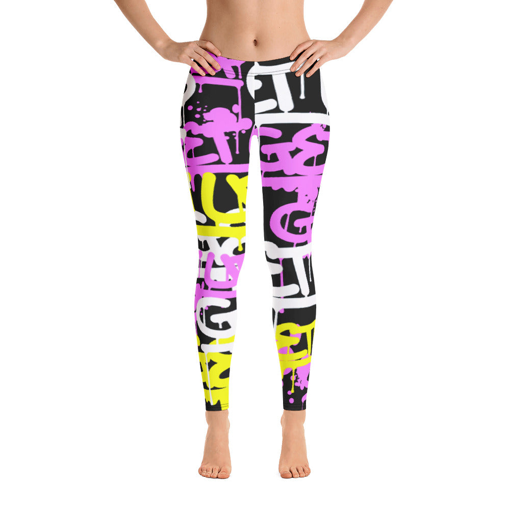 Pink Yellow Tags Legging