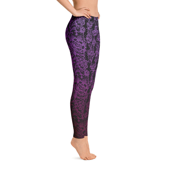 Purple Lace Legging