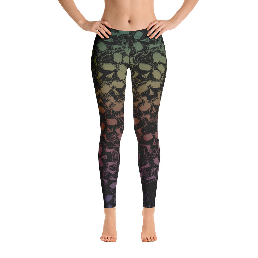 Skull Color Fade Legging