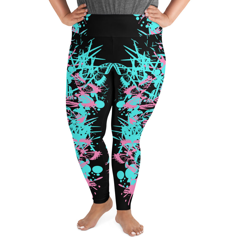 Butterfly Drips Curvy Legging