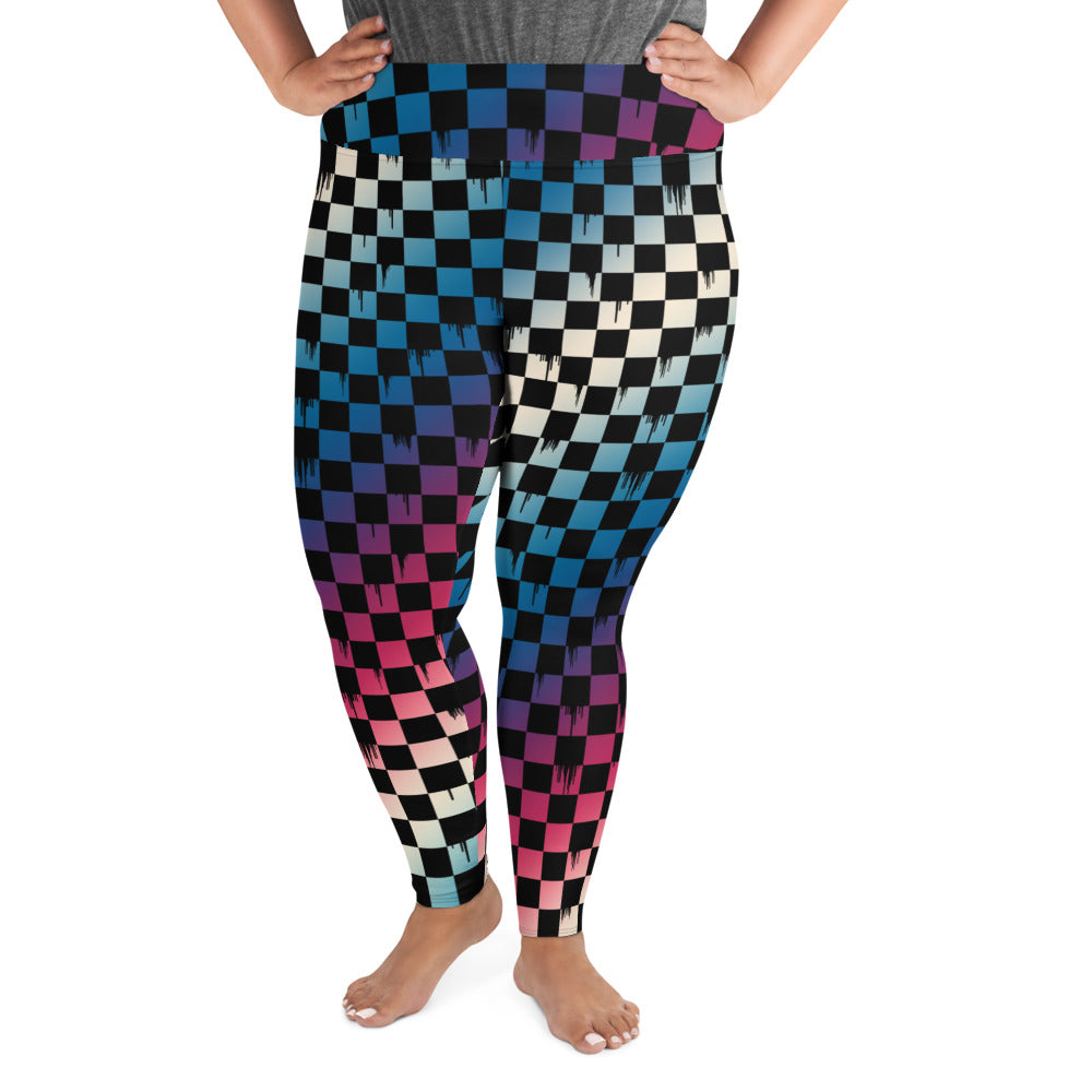 Checker Gradient Curvy Legging